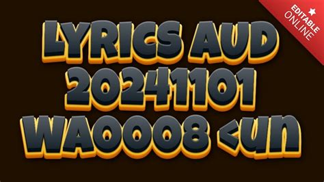 lyrics aud-20240330-wa0008<unknown>|AUD.